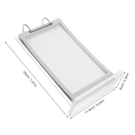 CHILDWEET Acrylic Flip Card Display Stand for Table Menu Holders Calendar Cards Freestanding Sign Rack for Restaurant Desktop