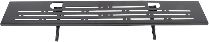 HEEPDD TV Top Shelf, Adjustable Computer Screen Floating Stand for Soundbar Gaming Routers No Drill Steel Monitor Storage Organizer Space Saving Cable Management Rack
