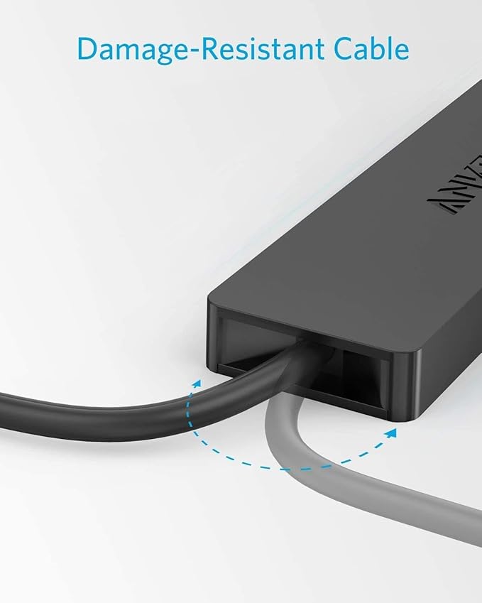 Anker USB Hub 4 Ports, Multiple USB 3.0 Hub, USB Splitter for Laptop, Extender for A Port Laptop, PC, Desktop and More [Charging Not Supported](2ft USB-A)