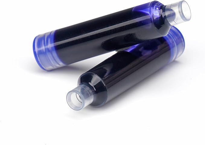 WRITECH W-1784 Cartridge Blue Ink: 16ct Blue Ink Cartridges Set Clictek Fountain Pens