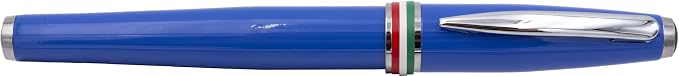 Monteverde USA Aldo Domani Italia Fountain Pen Exotic Blue - Medium Nib - Luxury Writing Pen - Italian Design - JoWo Stainless Steel Nib - Smooth Ink Flow - Refillable - Gift Box Included