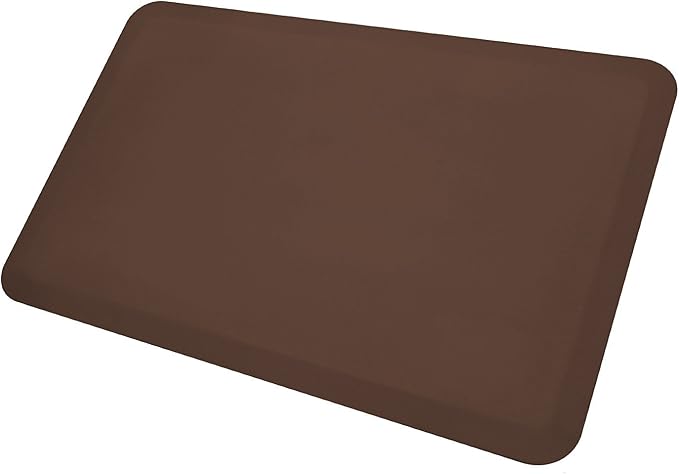 NewLife by GelPro Professional Grade Anti-Fatigue Kitchen & Office Comfort Bio-Foam Mat with non-slip bottom for health & wellness, 24x36, Earth (104-00-2436-2)