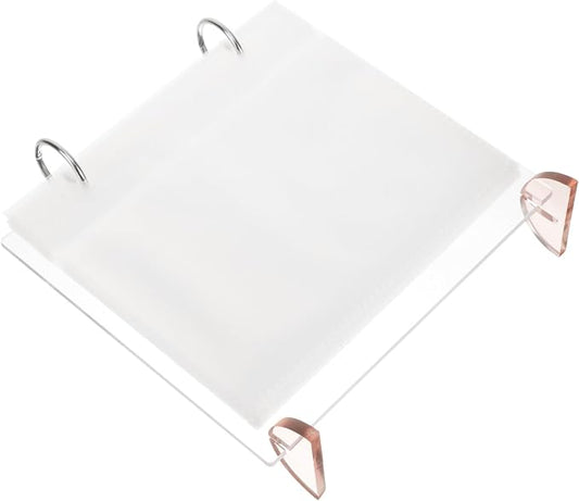 Luxshiny Desktop Acrylic Photo Album Stand for Photos Flip Calendar Style Display Holder for Weddings Graduations and Stylish Tabletop Decor