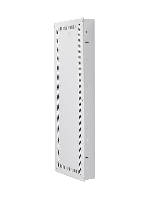 VEVOR Structured Media Enclosure, 42-Inch, Recessed in-Wall Media Box with Cover, Wall-Mount Cable Management Box Kit, Structured Wiring Multi-Media Cabinet, Cold-Rolled Steel, for TV Home Theater