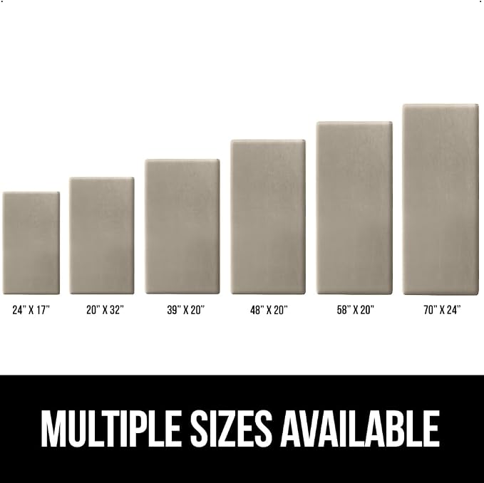 GORILLA GRIP Comfortable Cushioned Kitchen Mats for Floor, Waterproof and Stain Resistant Soft Top, 3/4 Inch Thick Ergonomic Standing Desk Anti Fatigue Mat, Foam Supports Ankles, Feet, 20x32, Toffee