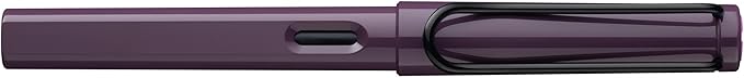LAMY safari violet-blackberry - Fountain Pen with ergonomic grip & polished steel nib in size M - ideal for any Writing & Calligraphy - including LAMY T 10 blue cartridge - Right-Handed