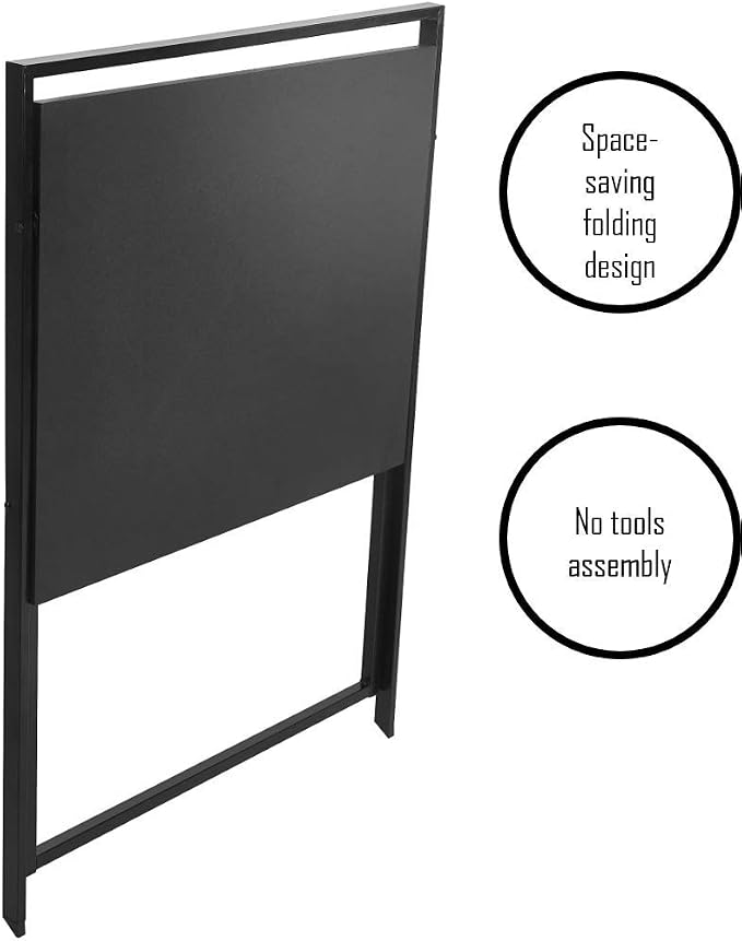 Urban Lifestyle Compact Folding Desk, Black