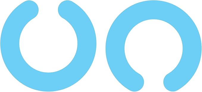 Hush Hoops Ear Plugs, Ultra-Soft Reusable Noise Reducing Earplugs with Horseshoe Shape for Comfort, 4 Tip Sizes for Customizable Fit, 17dB (NRR) Noise Reduction Rating, Cream, 1 Pair with Travel Case