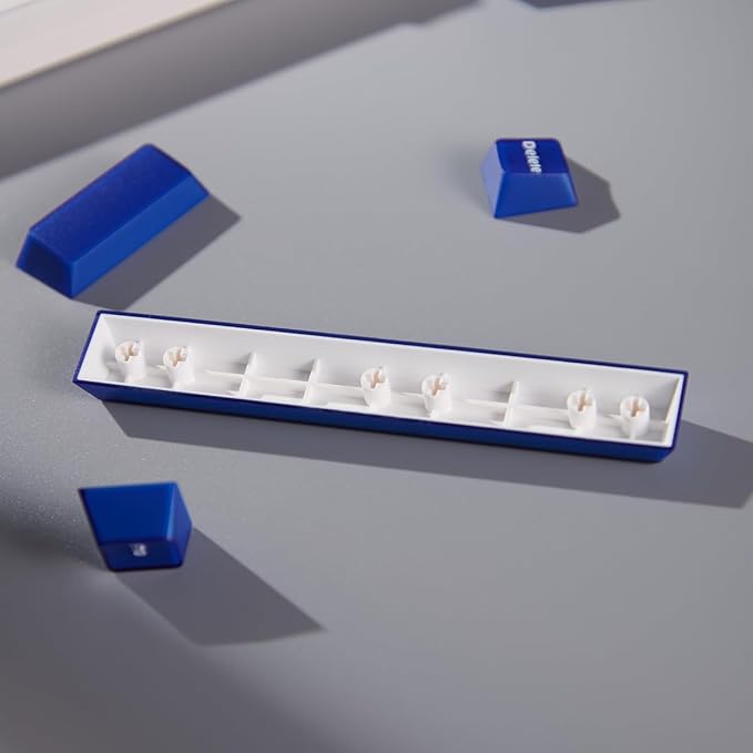 Sumgsn 114 Keys Blue Jelly Keycaps Cherry Profile Doubleshot Translucent Keycaps Set Fit for 60% 65% 75% Mechanical Keyboard Cherry Mx Switches