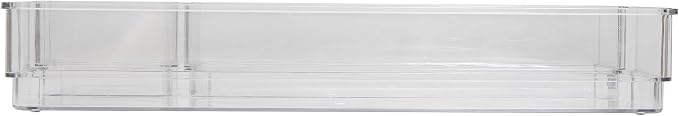 Martha Stewart Miles Stackable Desk Drawer Organizers, Clear, 6-Pack | Various Sizes, Stackable