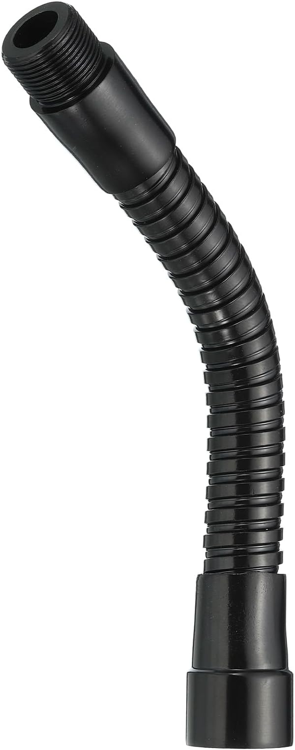 PATIKIL 6" Microphone Gooseneck, 5/8"-27 Thread Metal Universal Hose Flexible Arm Gooseneck Tube Extension for Multifunction DIY, Black