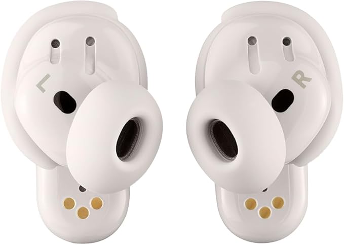 Bose QuietComfort Ultra Earbuds (2nd Gen) - Wireless Noise Cancelling Earbuds with Mic, Immersive Audio, USB-C Charging, Up to 6 Hours Battery, IPX4 Rating, White Smoke
