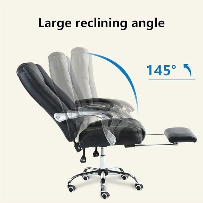 Heavy Duty Office Chair for Big and Tall 200kg Capacity Executive Task Chair with Footrest Ergonomic High Back Desk Chair Adjustable Lumbar Support for Reception