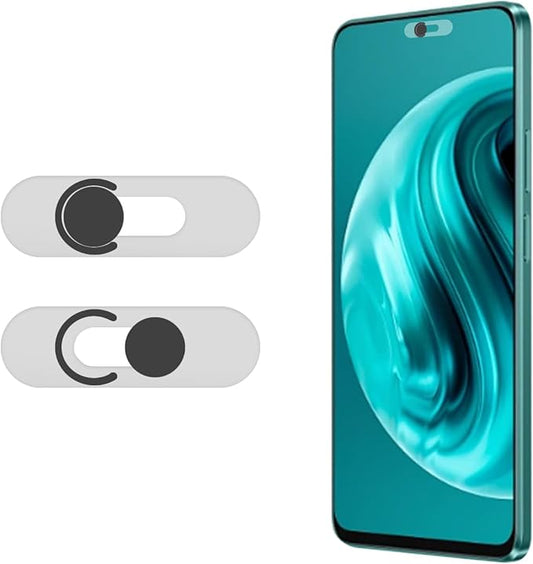 Front Camera Cover Compatible for Android Phones/Pixel/Galaxy/iPad - Webcam Blocker for Single Front Camera, Privacy Slider Protects Your Phone Security-Black