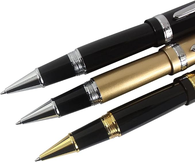 Jinhao 159 Black Rollerball Pen Heavy Big Pen 3 Pieces in 3 Colors