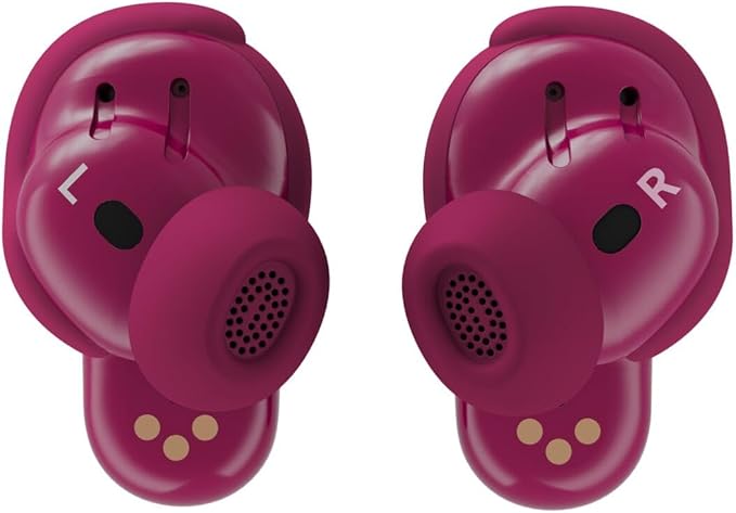 Bose QuietComfort Ultra Earbuds (2nd Gen) - Wireless Noise Cancelling Earbuds with Mic, Immersive Audio, USB-C Charging, Up to 6 Hours Battery, IPX4 Rating, Deep Plum - Limited Edition Color