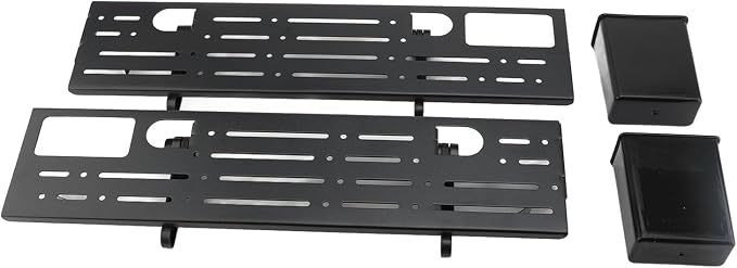 TV Top Shelf Adjustable Monitor Floating Shelf with 2 Storage Boxes Computer Monitor Shelf Hollow Design for Space Saving