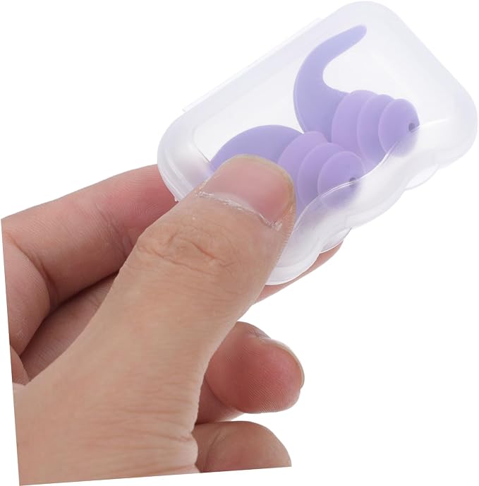 Silicone Noise Cancelling Soft Comfortable Fit for Sleeping Studying Concerts Airplanes Industrial Noise Reduction Hearing Protection with Storage Case
