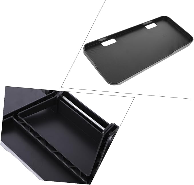 Mobestech Adjustable TV Screen Top Storage Shelf Black Desktop Organizer for Media Devices Compatible Monitors Easy Installation Suitable for Home and Office