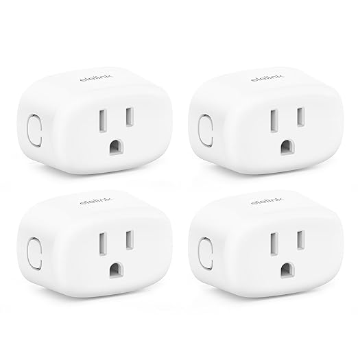 Smart Plug, Smart Plugs That Compatible with Alexa & Google Home, Smart Outlet with Retome Control, Timer & Schedule, WiFi Outlet for Home, No Hub Required, 2.4GHz Wi-Fi Only, 4 Pack