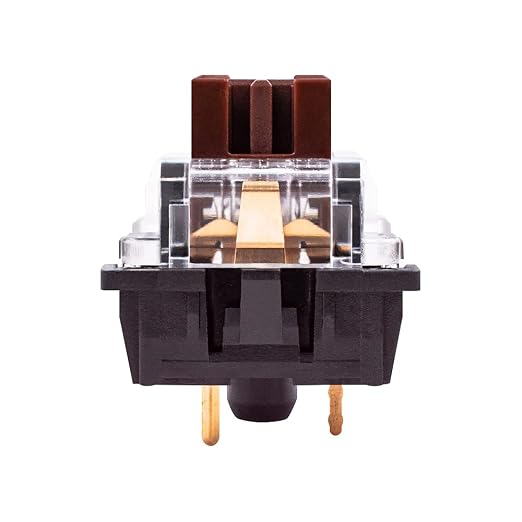 Outemu Brown Switches,3 Pin Tactile Replacement Switches for Mechanical Gaming Keyboard- Pack 65