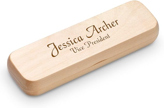 Executive Gift Shoppe | Personalized Ballpoint Pen and Mechanical Pencil Set in Maple Wood with Custom Engraving