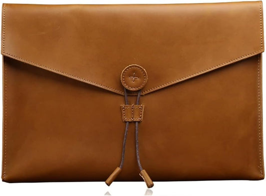 Carrier Bag Case Genuine Leather Portfolio Folder Document Organizer Laptop & Tablet,Folio Case for Men & Women