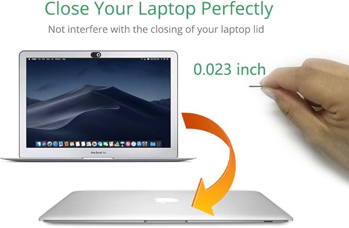 CloudValley Webcam Cover Slide, 0.023in Camera Cover for Laptops, MacBook Pro, MacBook Air, iMac, iPad, PC/Computer, Tablets, Ultra-Thin Web Blocker Protecting Your Privacy [4-Pack]