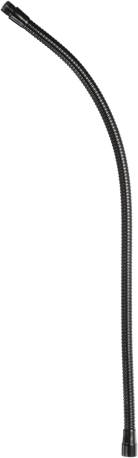 PATIKIL 24" Microphone Gooseneck, 1Pcs 5/8"-27 Thread Metal Universal Hose Flexible Arm Gooseneck Tube Extension for Multifunction DIY, Black