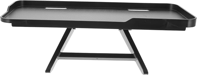 Vaguelly Screen Top Storage Shelf Non- Desk Monitor Stand Space-saving Office Shelf Organizer for Media Devices Installation Design