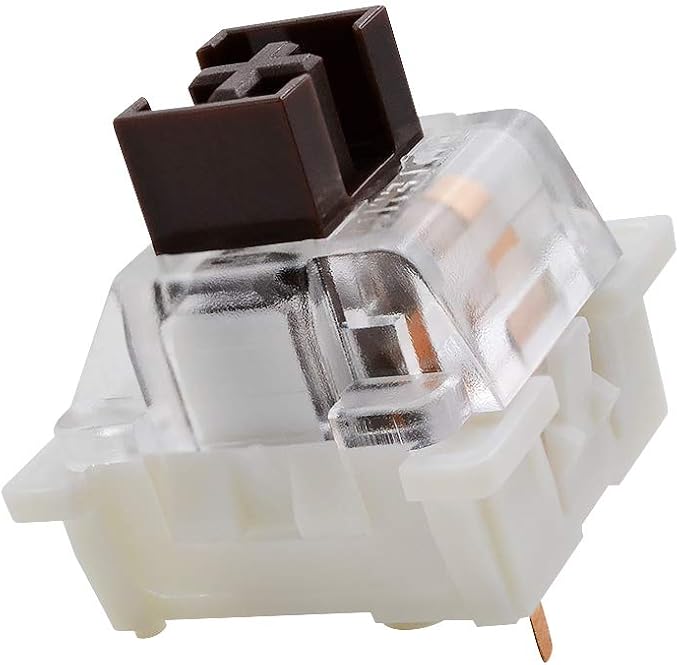 outemu Pack 32 Brown Switches, 3-Pin Tactile 50gf Dustproof Key Switches - DIY Replacement for Mechanical Gaming Keyboard