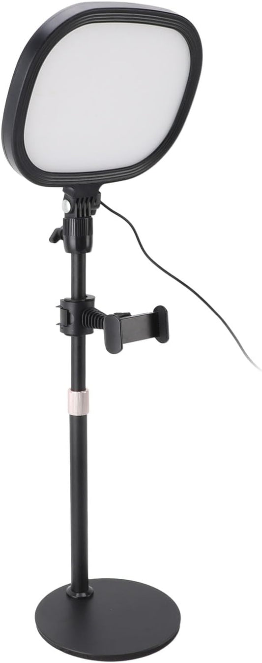 Video Conference Light Desktop Video Conference Lighting Kit Stand Phone Holder Zoom Streaming Video Recording Makeup Computer
