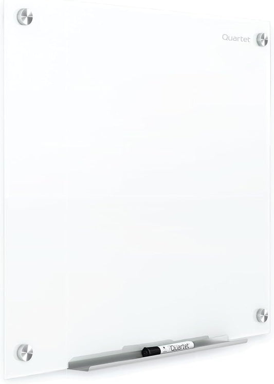 Quartet Dry Erase Board, Magnetic Whiteboard 4' x 3', Glass Board for Wall, Infinity, Brilliance White (G24836W)