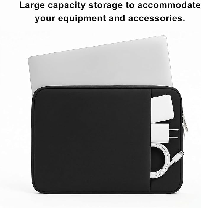 Laptop Sleeve for MacBook Neo/Air/Pro 13 inches A18/M5/M4/M3/M2/M1 Chip 2026-2020 A3404 A3449 A3240 with 2 Pockets Tablet Bag Case Accessories