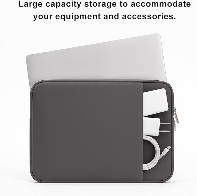 Laptop Sleeve for MacBook Neo/Air/Pro 13 inches A18/M5/M4/M3/M2/M1 Chip 2026-2020 A3404 A3449 A3240 A3113 with 2 Pockets Tablet Bag Case Accessories