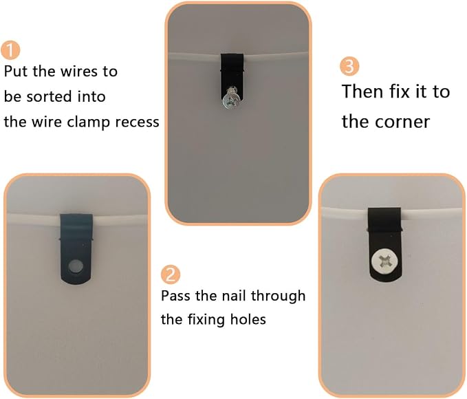 100 PCS Wiring Harness P-Style Mounting Clips, Cable Clamp R-Type, Nylon Screw Mounting Cord Fastener Clips with Screws, Cable Clamp 1/4 Black R Type for Wire Management (Black)