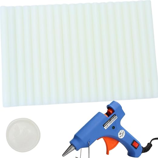 Wax Seal Kit, Atopbb Translucent 40Pcs Sealing Wax Sticks with Glue Gun Great for Wax Seal Stamp, Wax Seal Sticks Used for Wedding, Invitations and Gift Wrapping (40, Translucent)