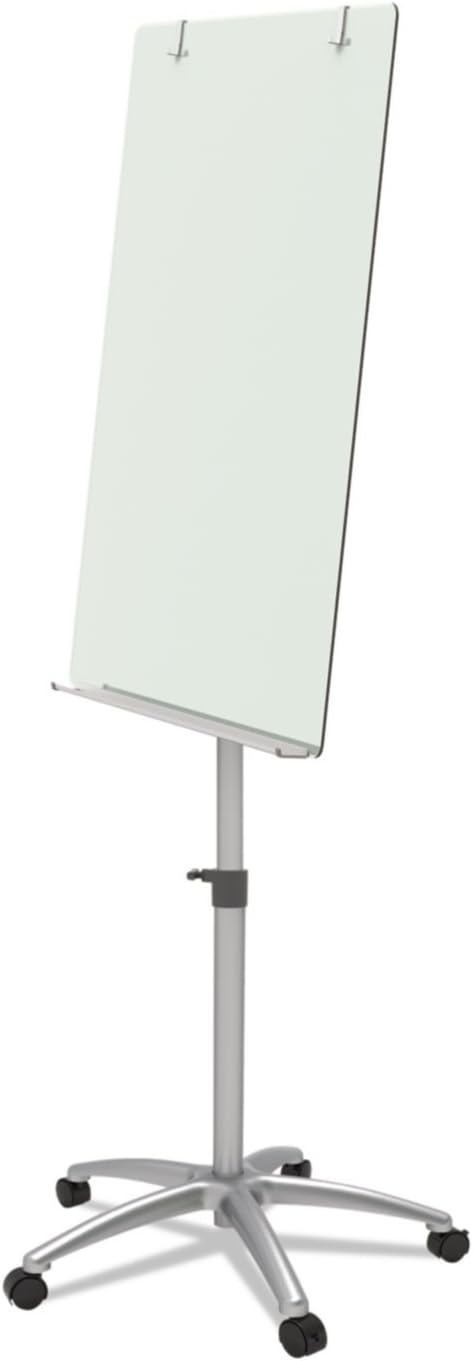 Quartet Easel, Magnetic, Glass Whiteboard, 3' x 2', Adjustable, Portable, Flip Chart Holder, Infinity (ECM32G)