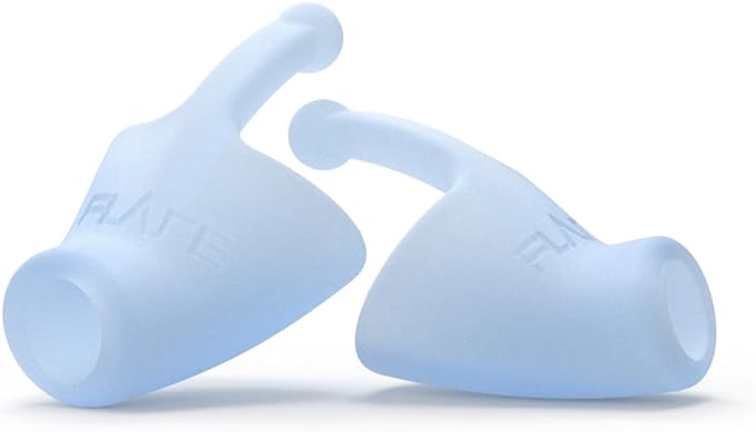 Flare Calmer | Ear Plugs Alternative | Daily Noise Relief | Sound Sensitivity | Stress Relief | No Muffling | Improve Wellbeing | Comfy, Reusable, Soft Silicone Earplugs | Soft Blue