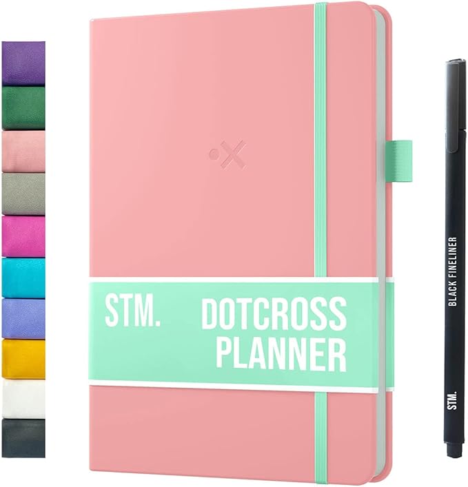 Daily Planner 2026 (Undated) | B5 Dotcross | Your All in One Day Organizer, At A Glance Weekly Agenda, Yearly Calendar Book | Planners for Personal, Professional, Academic & Work Goals and Schedule
