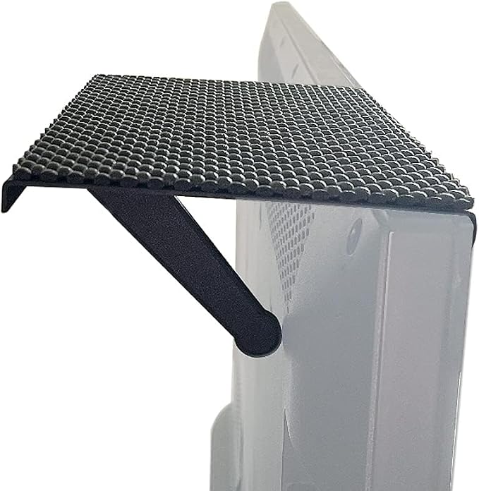 TV Top Shelf 6 inch Wide Platform Solid Screen Shelf Adjustable Mount | Desktop PC Monitor for Streaming Devices,Apple TV, Media Boxes, Speakers and Home Décor