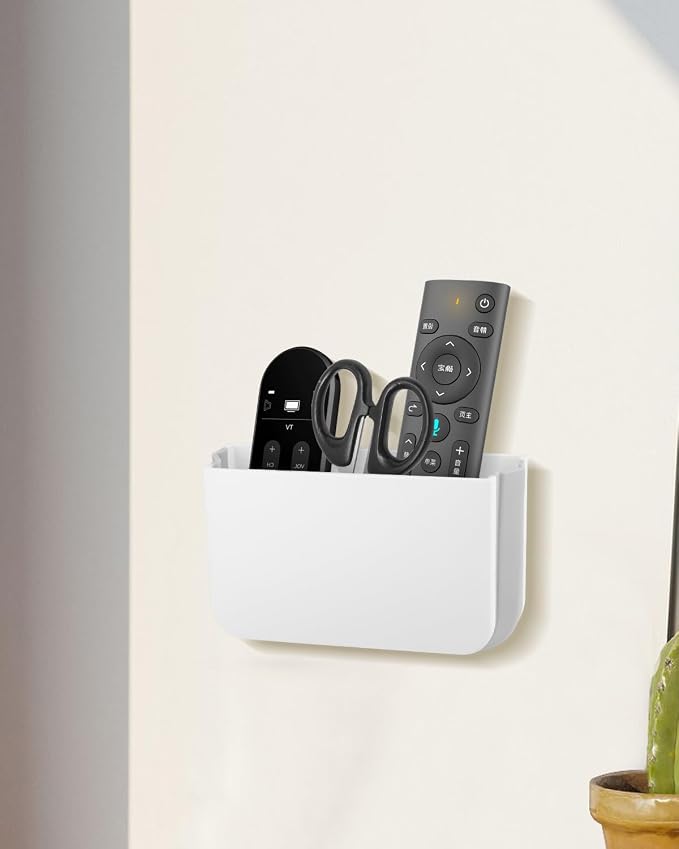 2 Pack Magnetic Foldable Remote Control Holder, Strong Magnet TV Remote Holder Wall Mount, Magnetic Dry Erase Marker Holder for Whiteboard, Refrigerator, Locker Accessories, Office & Desk Accessories