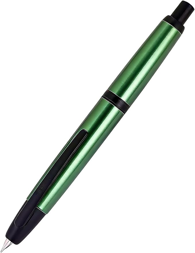 Jinhao 10 Retractable Fountain Pen, Seapine Green EF Writing Pen with Converter and Pen Box