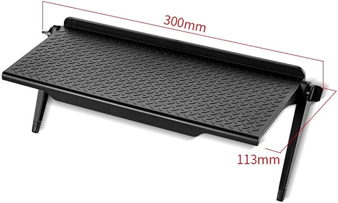 TV Top Shelf for Monitor and Router, No-Drill Screen Organizer Storage Rack, Space-Saving PVC Shelf for Home Office Gaming Setup, Clutter-Free Desktop Organizer(Black Large（1）)