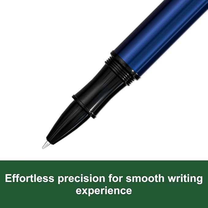 Monteverde USA Aldo Domani Rollerball Pen - Blue, Smooth Writing, Italian Craftsmanship
