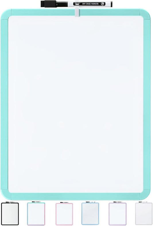 Mr. Pen- Dry Erase Board, 14” x 11” with a Black Dry Erase Marker, Small Mini White Board for Students