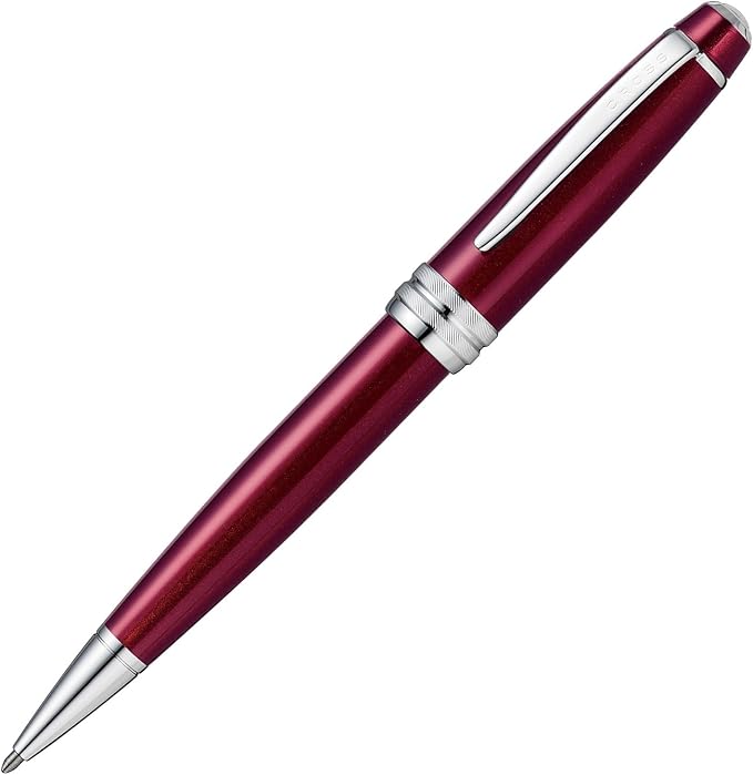 Cross Bailey Refillable Ballpoint Pen Presented in a Premium Gift Box - Medium Point, Black Ink, Red