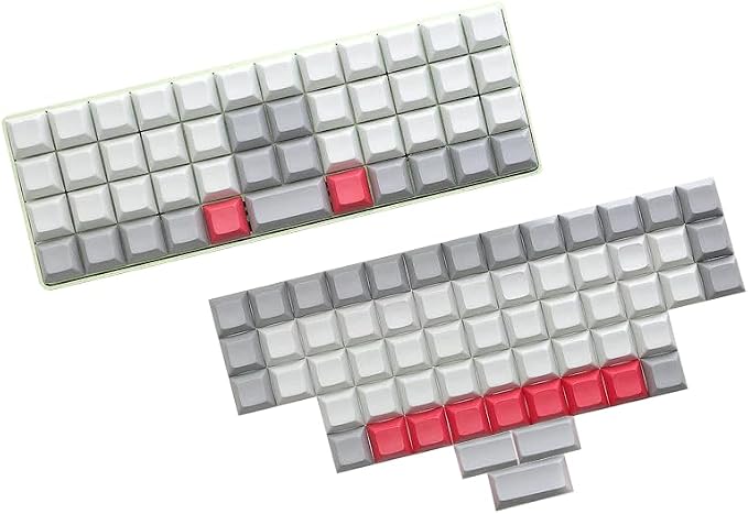 YMDK DSA Blank PBT Keycaps Suitable for Ortholinear Layout MX Keyboard XD75 ID75 Planck Preonic Niu40 (Only Keycap)