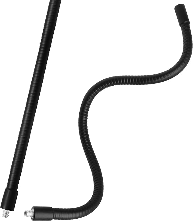 16" Gooseneck Tube Extension Holder,1/4"-20 Female to Male Thread Metal Universal Hose Flexible Arm for Phone Action Camera Microphone(2 PCS)