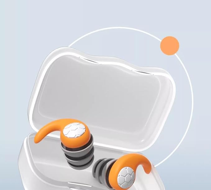 1 Pair Soft Silicone Earplugs - Noise Canceling, Waterproof, Comfortable Fit, for Sleep, Swimming, Creating a Silent Environment